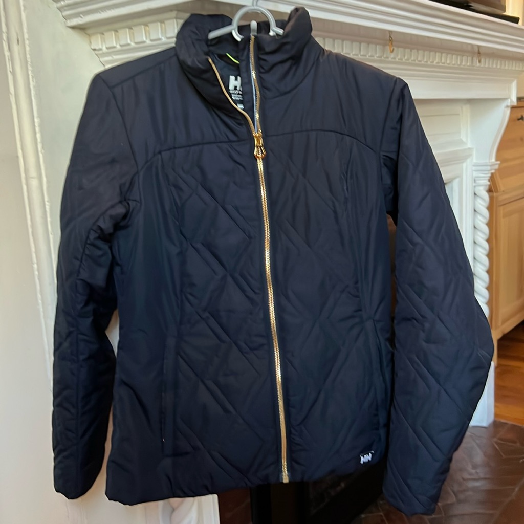Small Helly Hansen Puffy Quilted Jacket With Gold Hardware